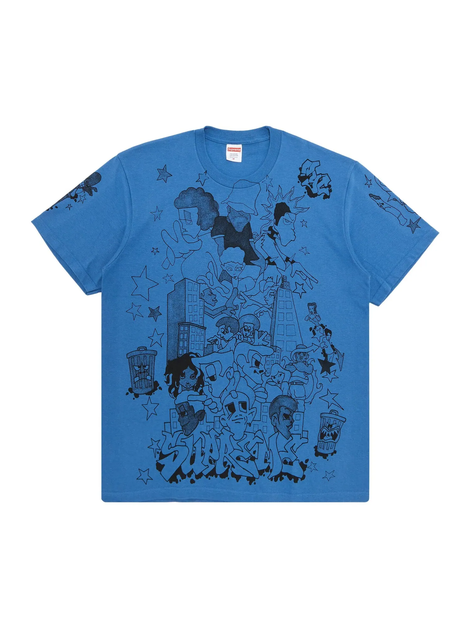 Футболка Supreme Downtown Fade Blue — изображение 1 из 3, синий