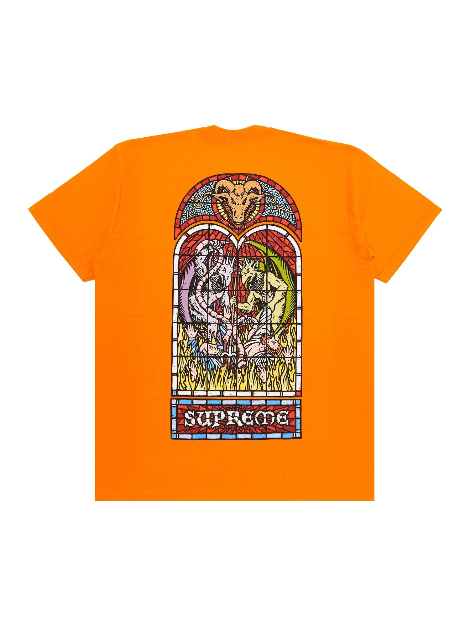 Футболка Supreme Worship Оранжевая — изображение 2 из 3, оранжевый
