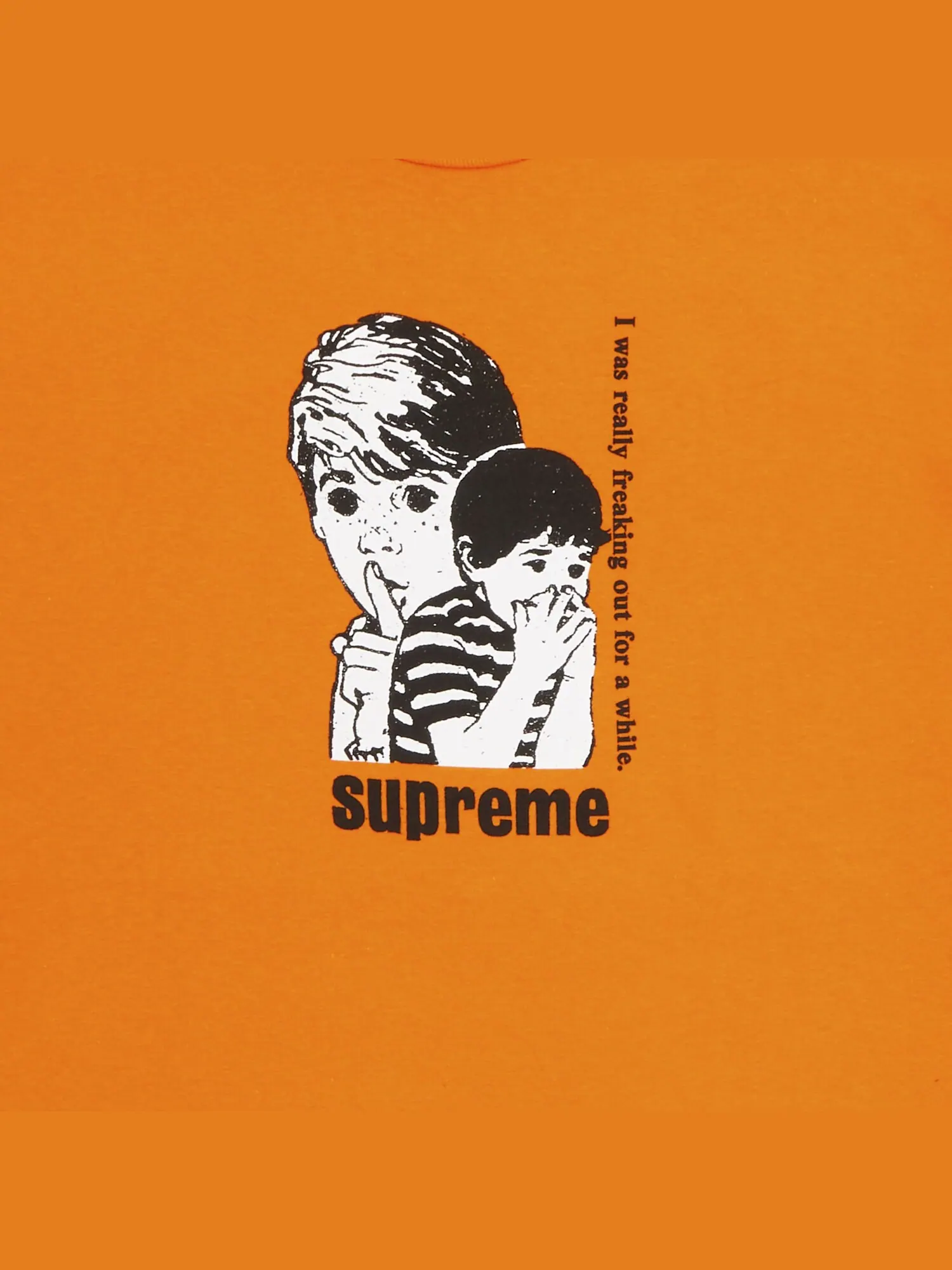 Футболка Supreme Freaking Out Оранжевая — изображение 2 из 2, оранжевый