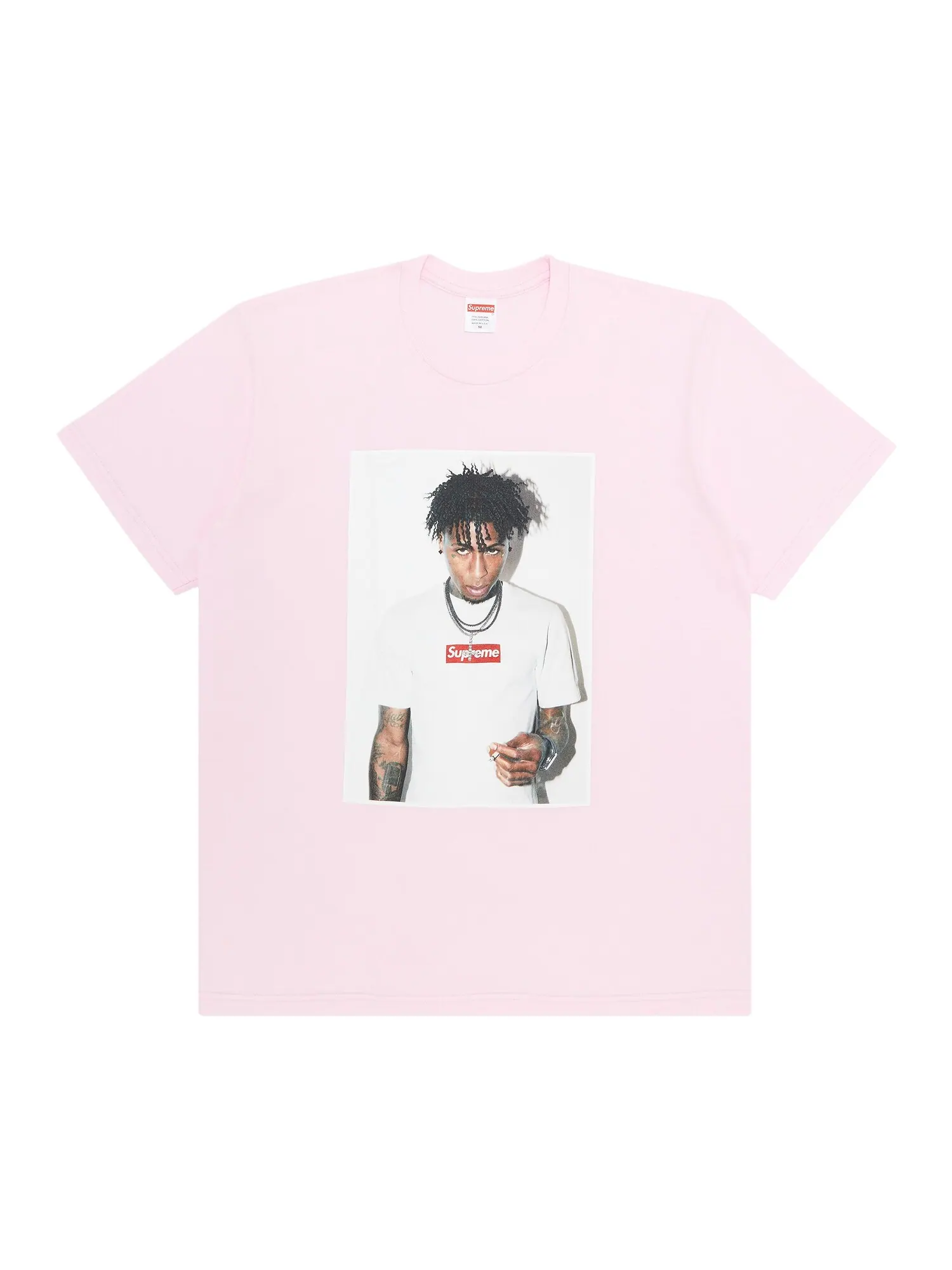 Футболка Supreme NBA Youngboy — изображение 1 из 2, светлый розовый