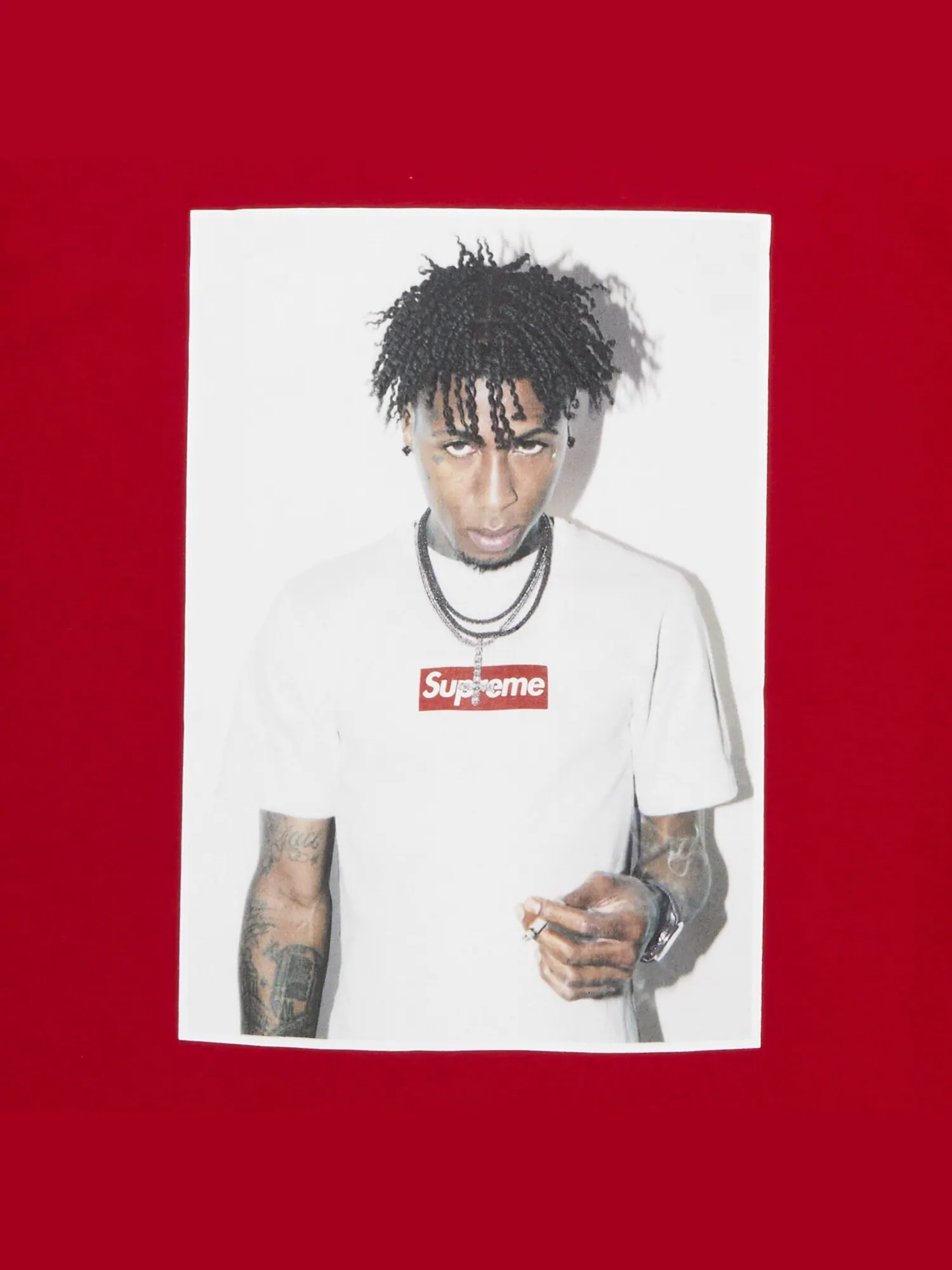 Футболка Supreme NBA Youngboy — изображение 2 из 2, красный