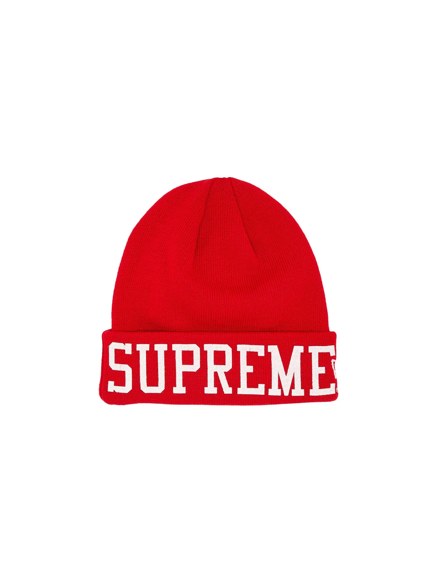 Шапка-бини Supreme x New Era Varsity — изображение 1 из 3, красный