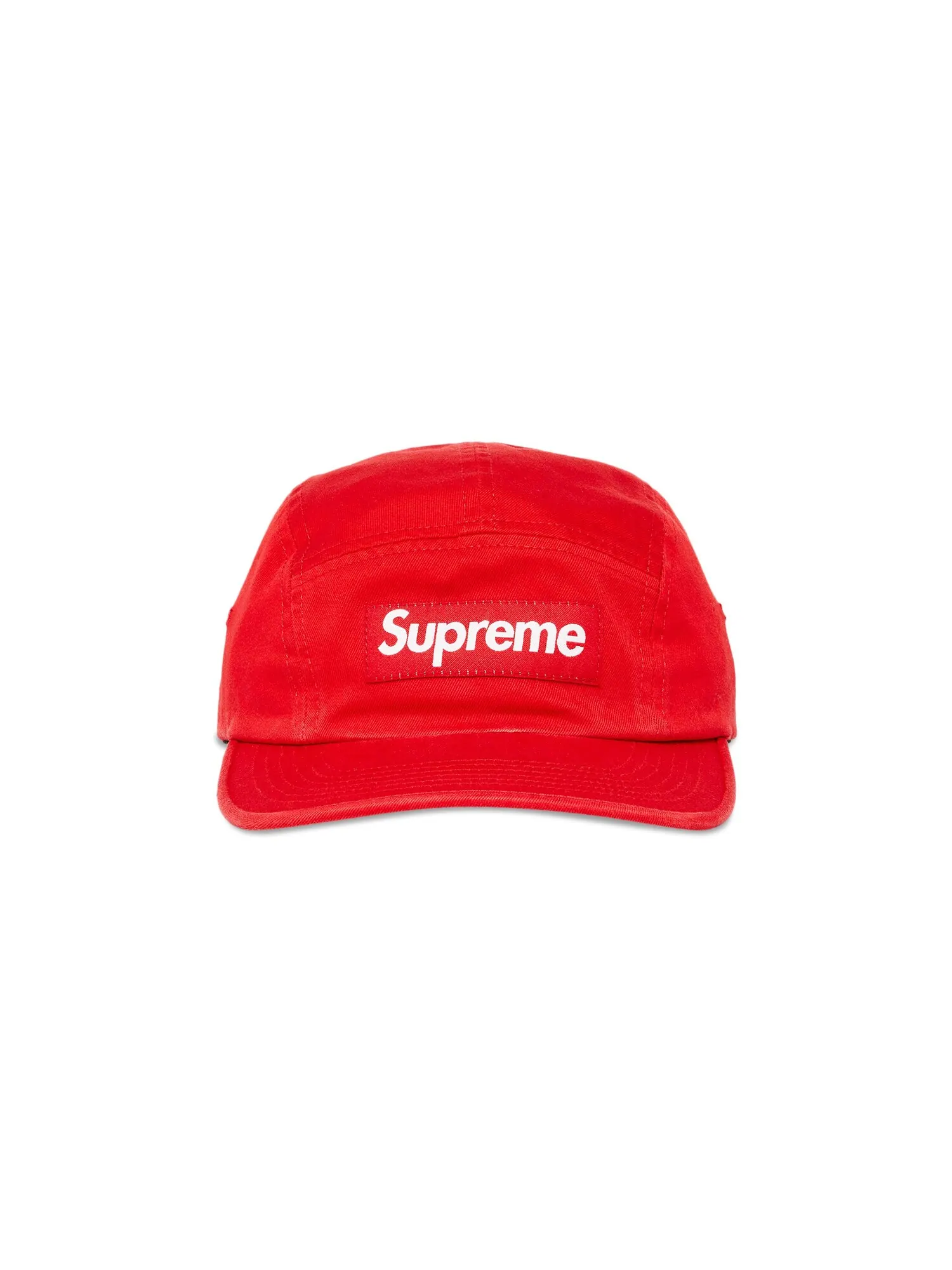 Твиловая кепка Supreme из ткани чинос — изображение 1 из 4, красный