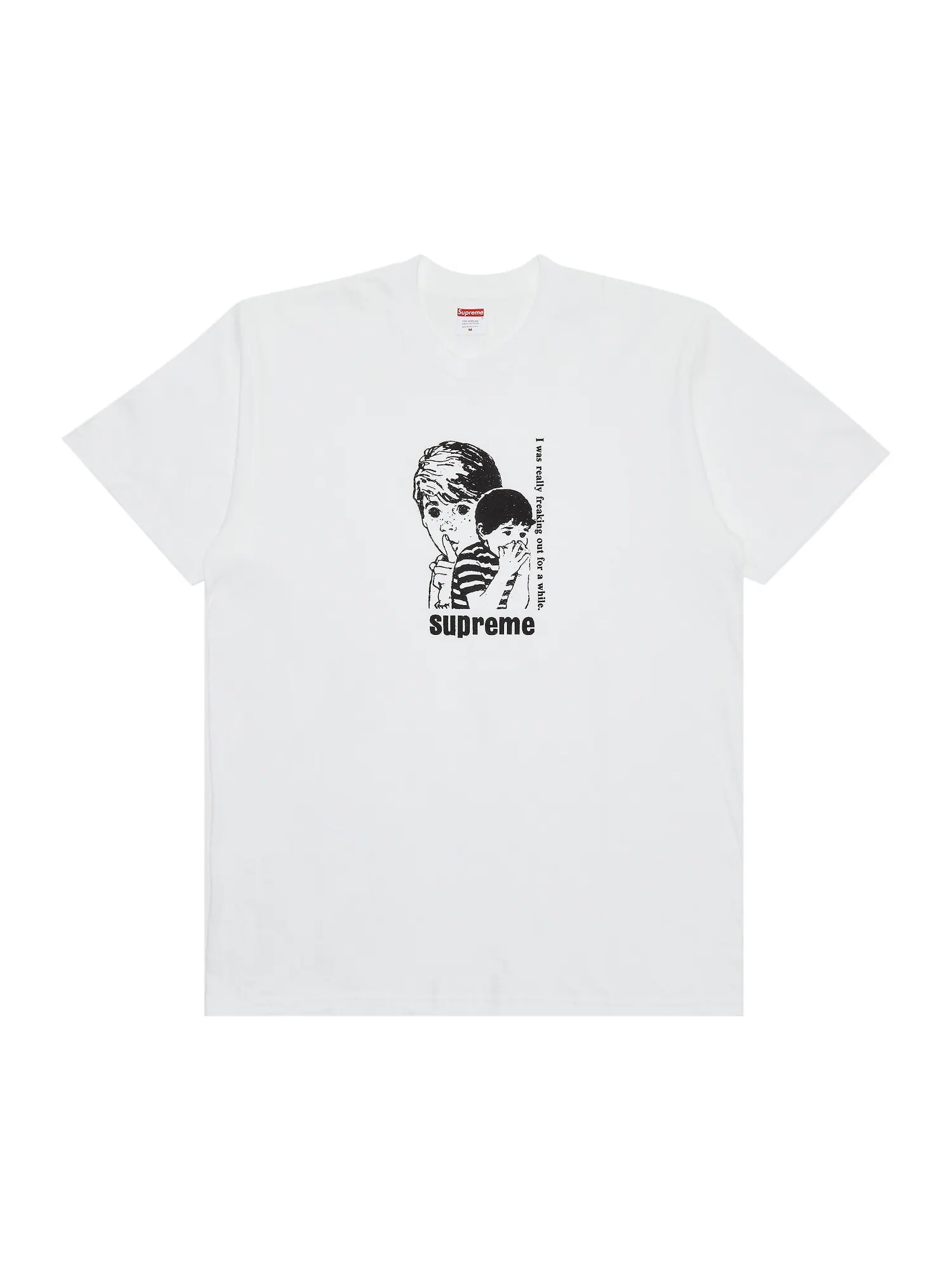 Футболка Supreme Freaking Out Белая — изображение 1 из 2, белый
