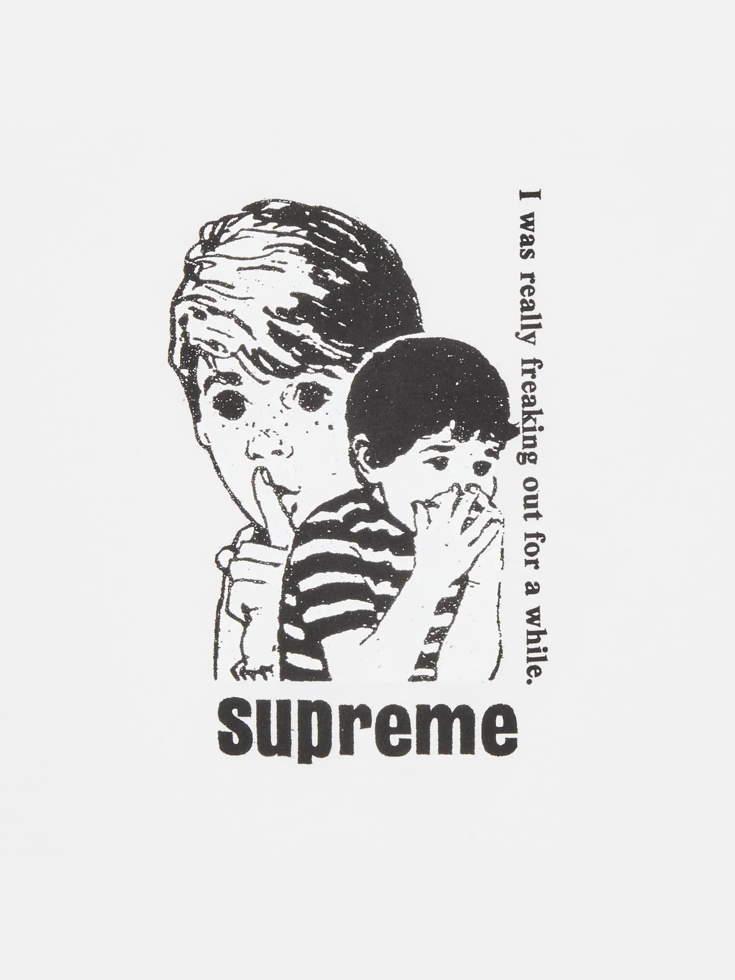 Футболка Supreme Freaking Out Белая — изображение 2 из 2, белый