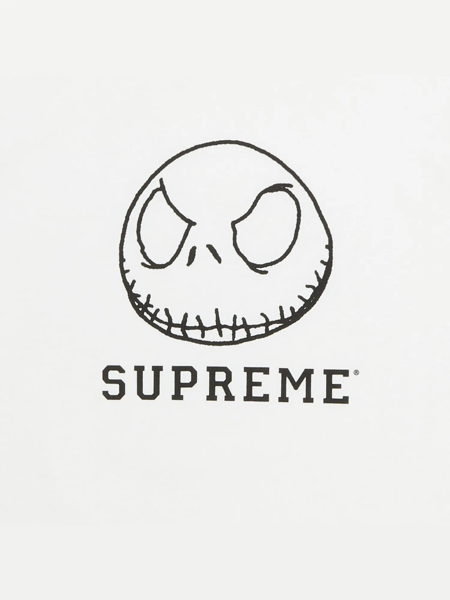 Футболка Supreme Skeleton Белая — изображение 2 из 2, белый