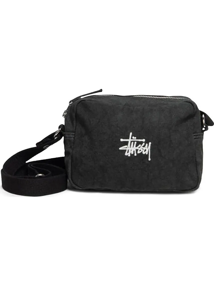 Сумка Stussy Canvas Side Pouch Washed Black — 1