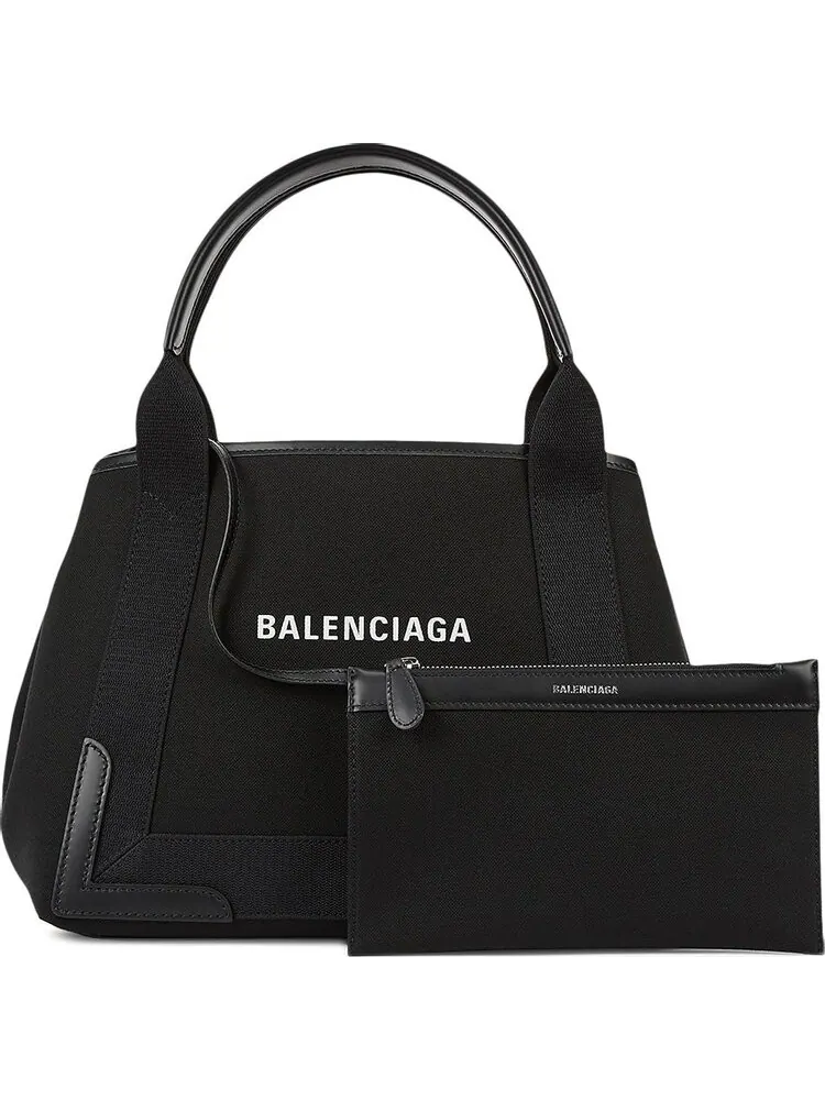 Сумка женская кросс-боди Balenciaga Xs Cabas Natrual/Black — изображение 2 из 2, бежевый