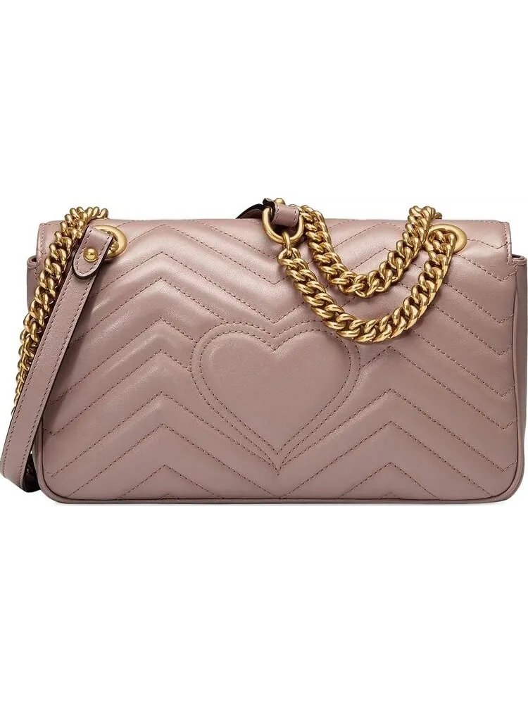 Сумка женская кросс-боди Gucci GG Marmont Matelass? — изображение 2 из 3, розовый