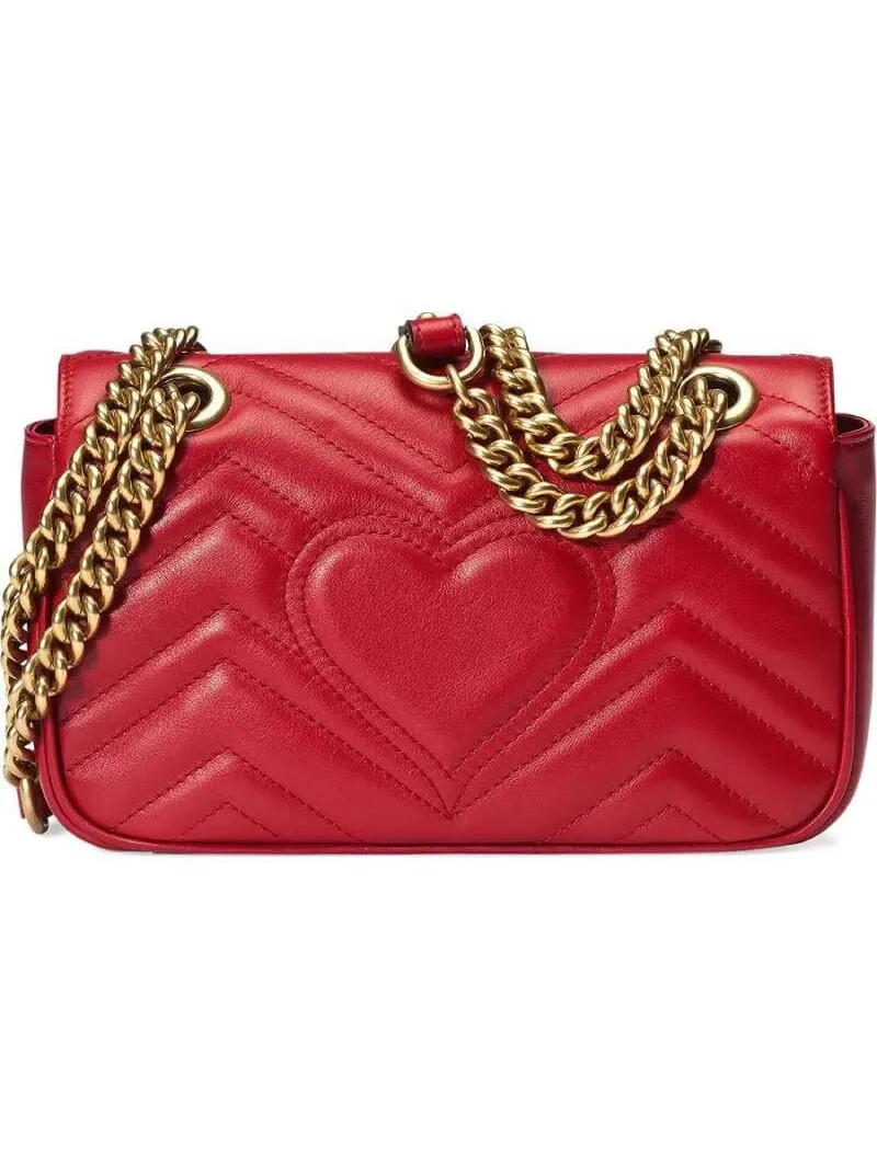 Сумка женская кросс-боди Gucci GG Marmont Matelass? — изображение 2 из 4, красный