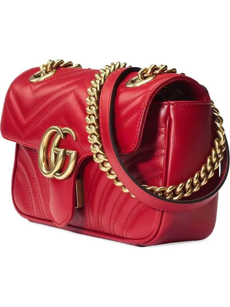 Сумка женская кросс-боди Gucci GG Marmont Matelass? — изображение 3 из 4, красный