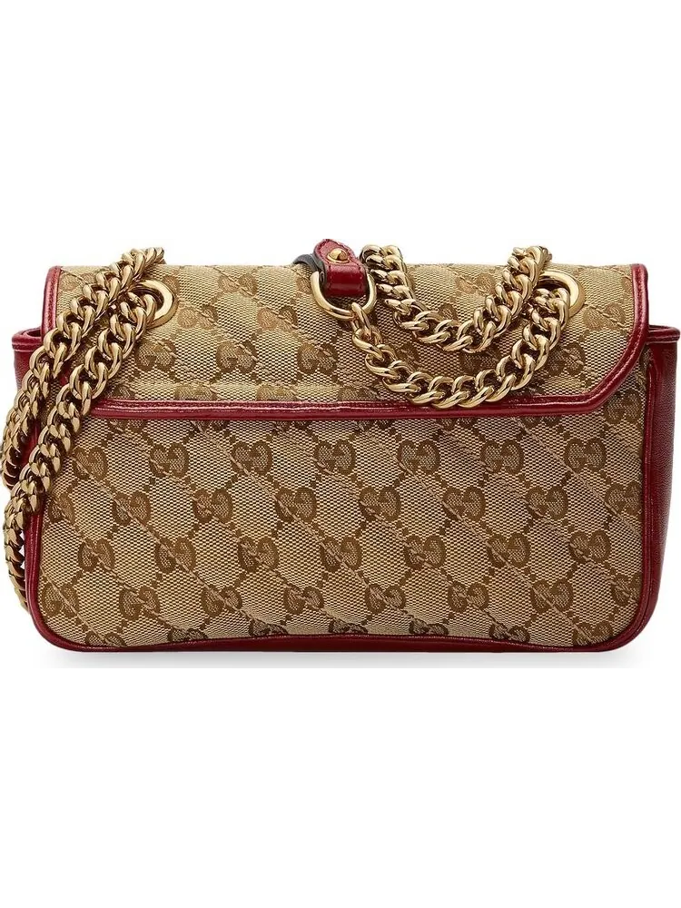 Сумка женская кросс-боди Gucci GG Marmont — изображение 2 из 3, загар
