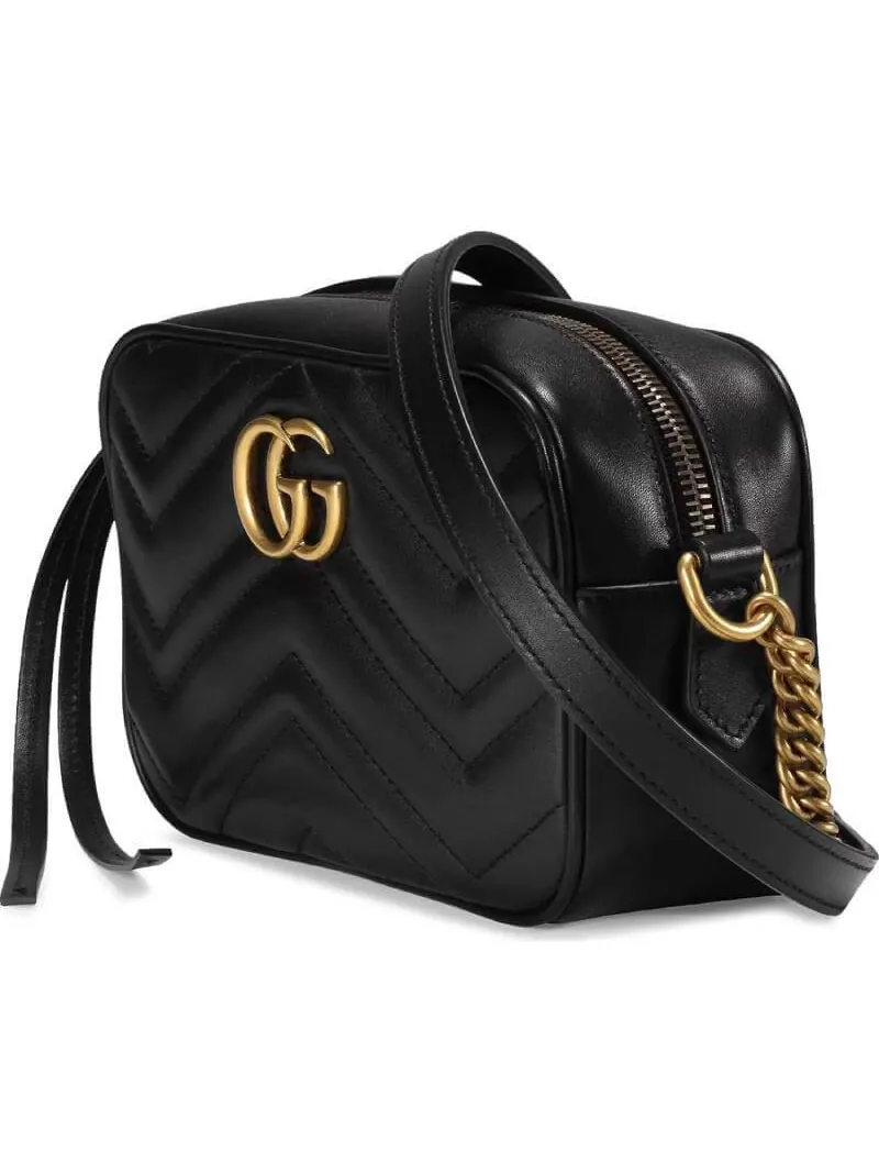 Сумка женская кросс-боди Gucci GG Marmont Matelass? — изображение 3 из 4, черный