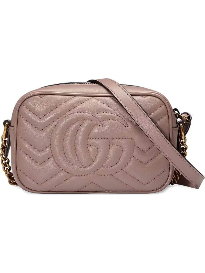 Сумка женская кросс-боди Gucci GG Marmont Matelass? — изображение 2 из 4, розовый