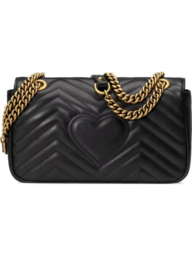 Сумка женская малая кросс-боди Gucci GG Marmont Matelass? — изображение 3 из 4, черный