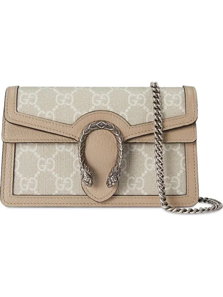 Сумка женская мини кросс-боди Gucci Dionysus GG Super, нежный бежевый, универсальный и элегантный