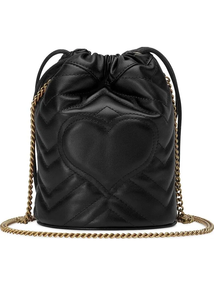 Сумка женская кросс-боди Gucci GG Marmont Bucket — изображение 3 из 3, черный