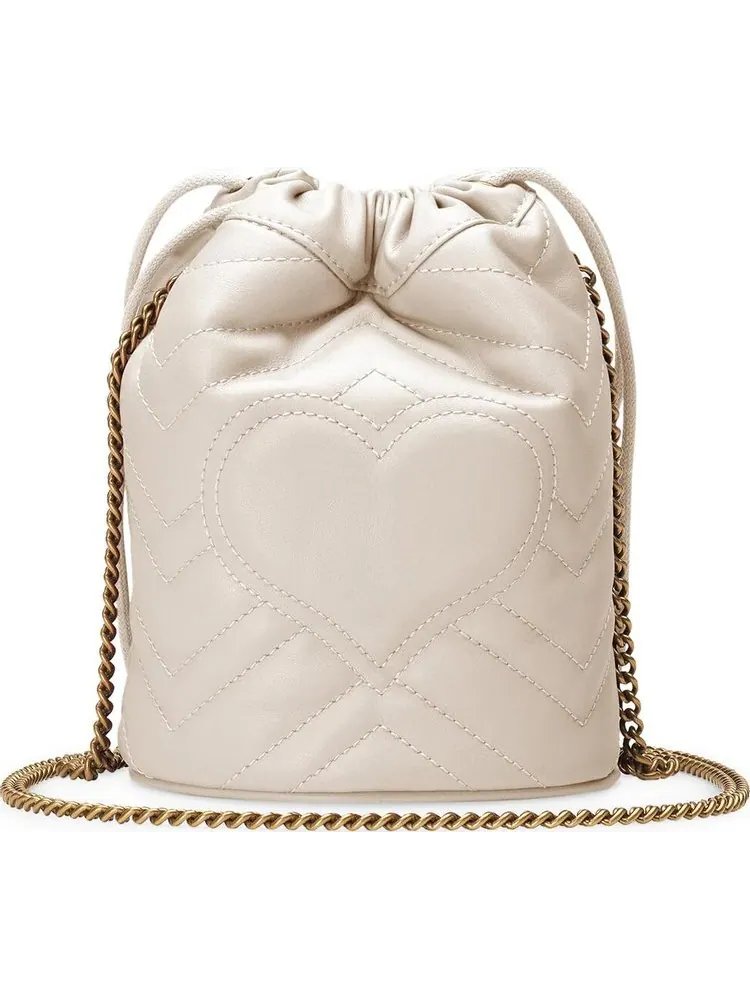 Сумка женская кросс-боди Gucci GG Marmont — изображение 2 из 3, белый