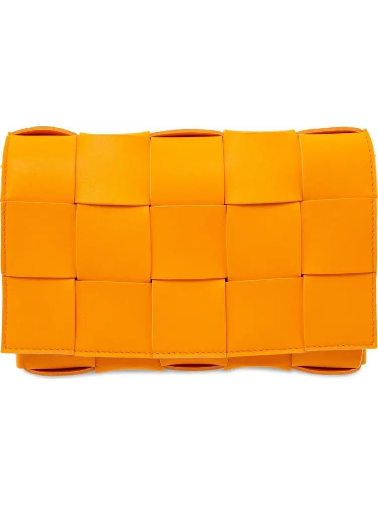 Сумка Bottega Veneta Small Cassette Bag Tangerine/Gold — изображение 1 из 1, оранжевый