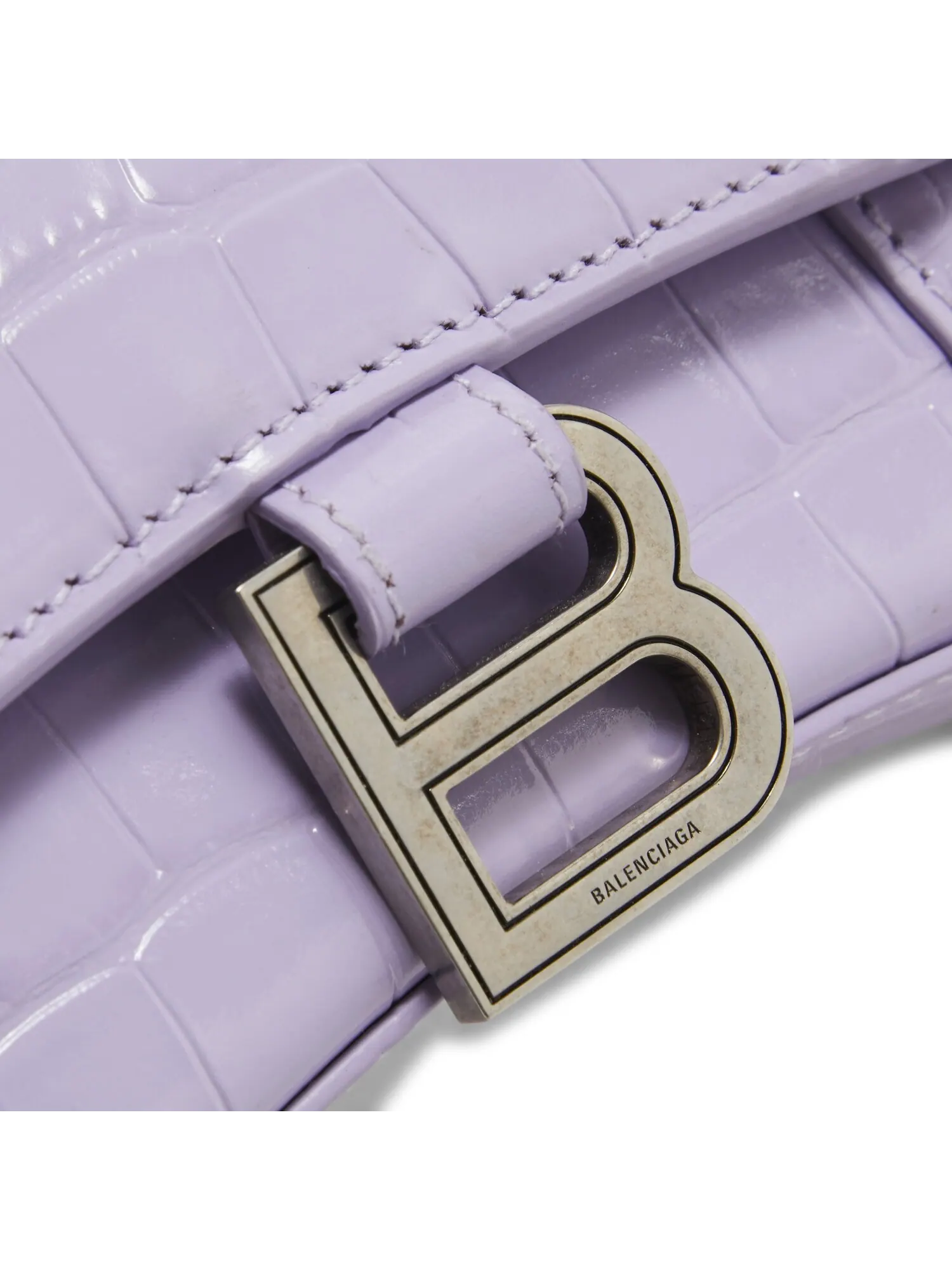 Сумка женская кросс-боди Balenciaga Hourglass, сиреневый — изображение 2 из 2, фиолетовый