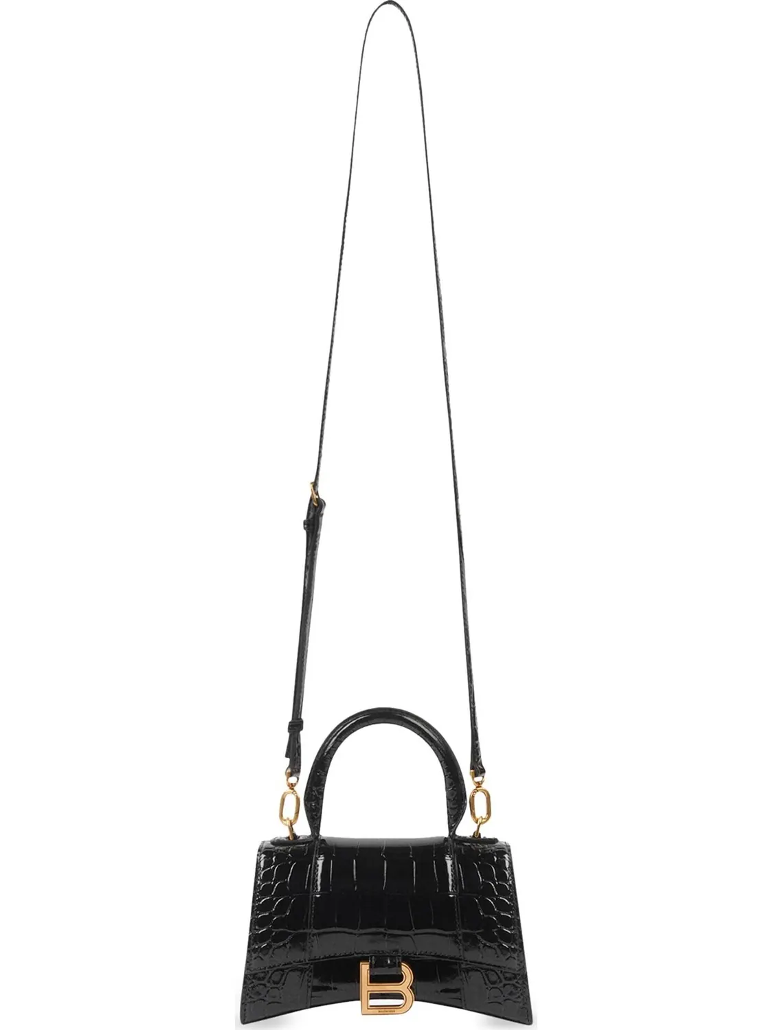 Сумка женская top-handle Balenciaga Hourglass XS Black — 3