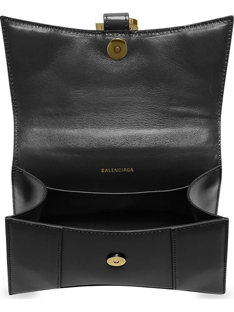 Сумка женская top-handle Balenciaga Hourglass XS Black — 3