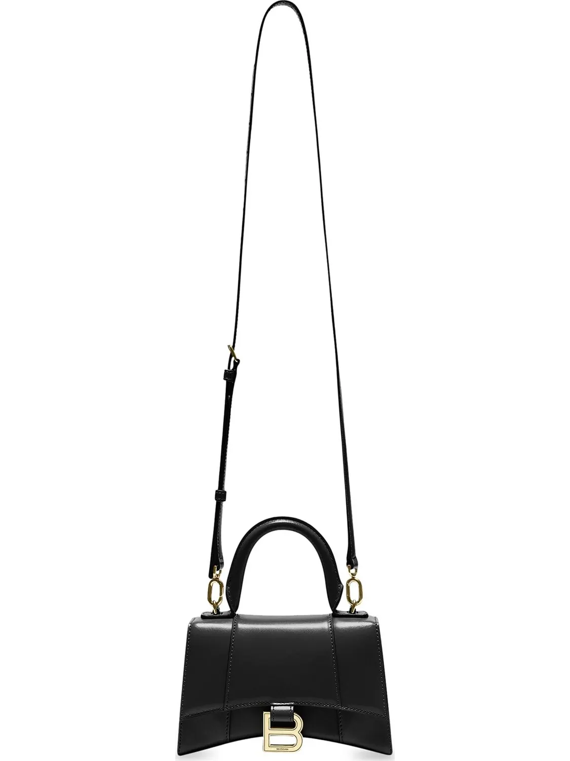Сумка женская top-handle Balenciaga Hourglass XS Black — 4