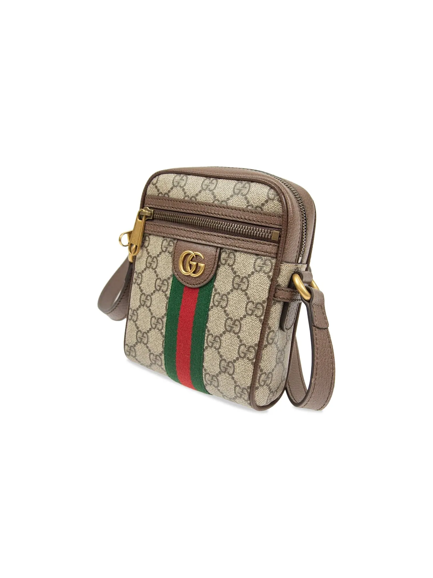 Сумка женская кросс-боди Gucci GG Supreme Ophidia — изображение 3 из 3, бежевый