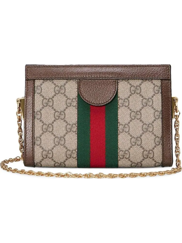Сумка женская кросс-боди Gucci Ophidia GG Supreme — изображение 2 из 3, коричневый