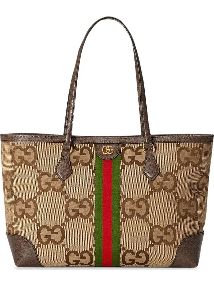 Сумка женская средняя кросс-боди Gucci Ophidia Jumbo GG Tote