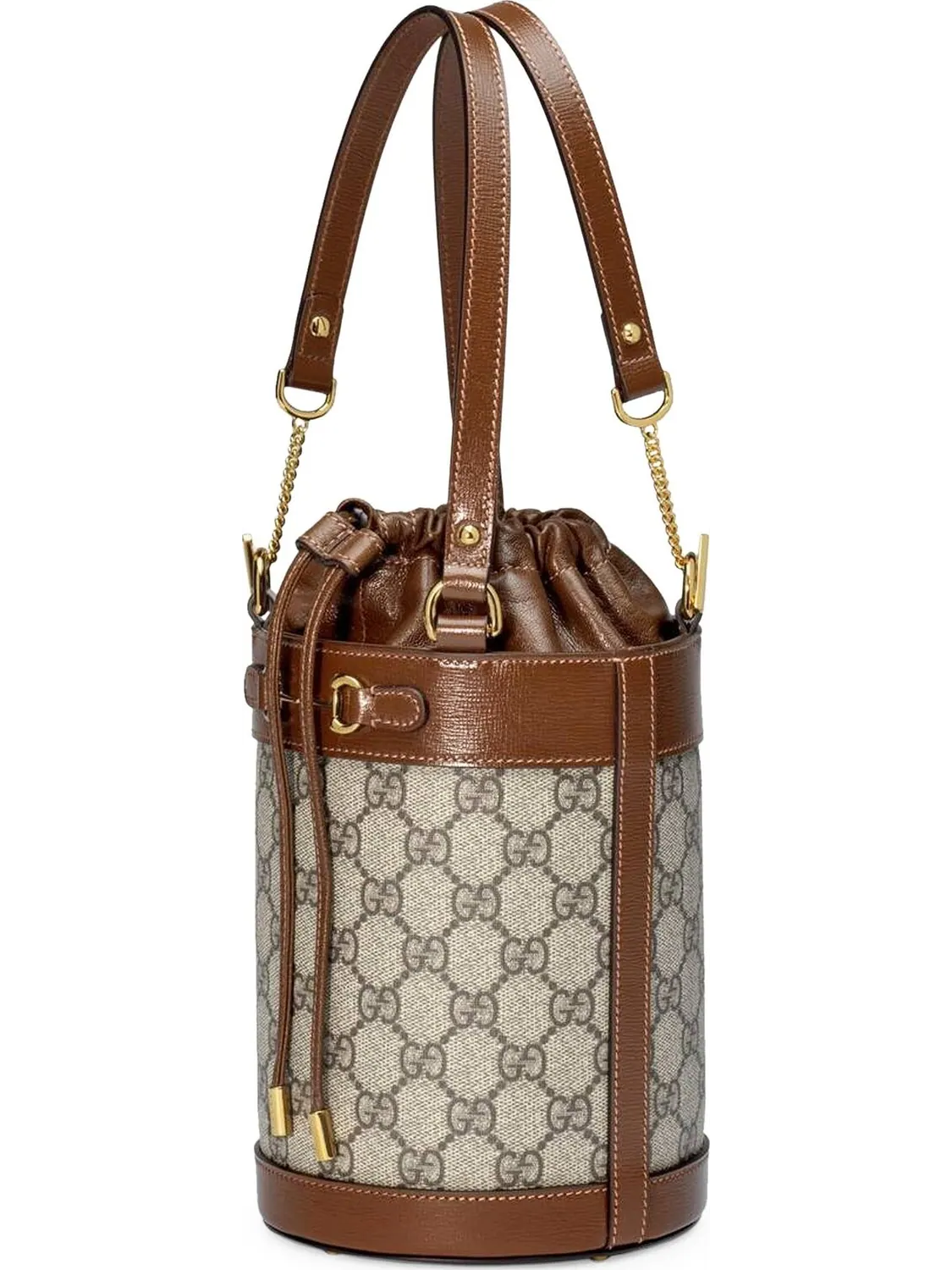 Сумка женская малая кросс-боди Gucci Horsebit 1955 — изображение 2 из 3, загар