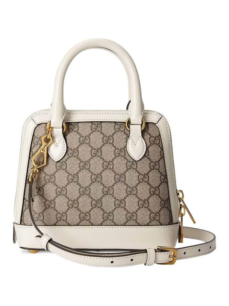 Сумка женская кросс-боди текстиль, кожа Gucci Horsebit 1955 — изображение 2 из 4, бежевый