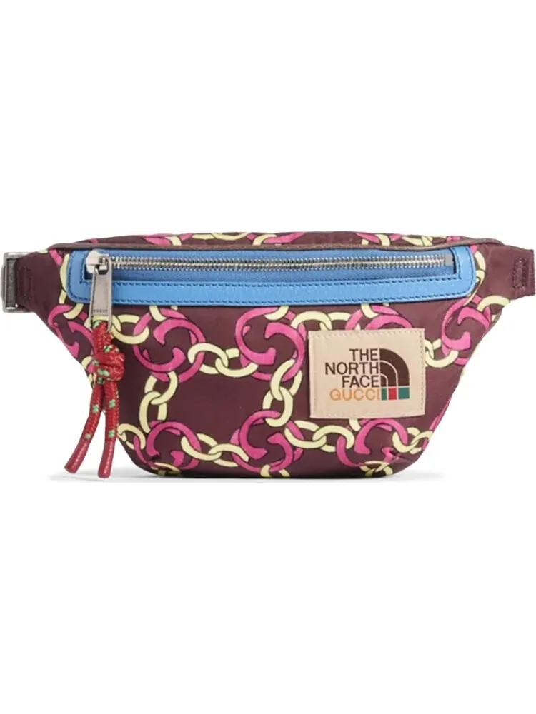 Сумка The North Face x Gucci Belt Bag Burgundy Multi