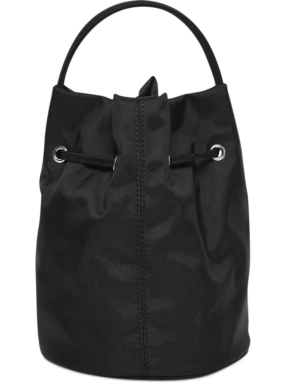 Сумка мешок Balenciaga Wheel Drawstring XS Black/White — 2