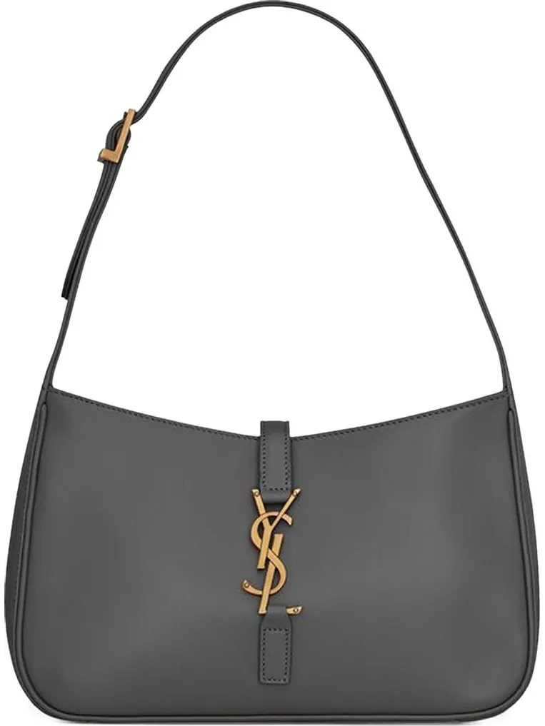 Сумка Saint Laurent Le 5 À 7 Hobo Bag Storm, серая — 1