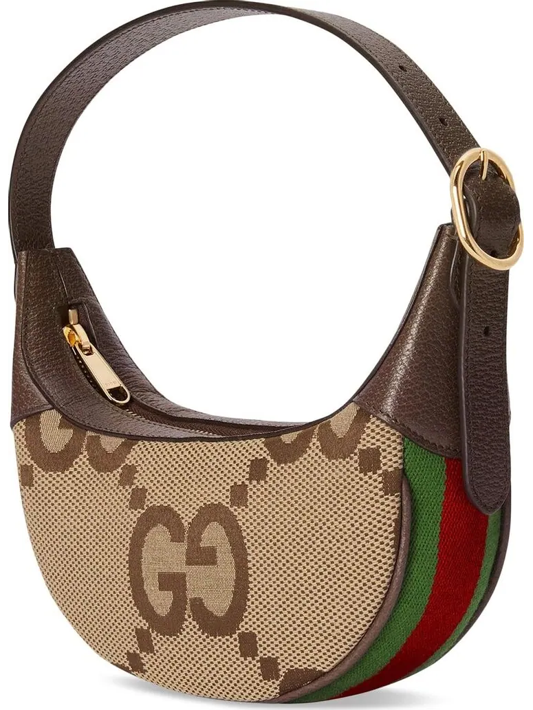 Сумка женская кросс-боди Gucci Ophidia Jumbo GG — изображение 2 из 2, загар