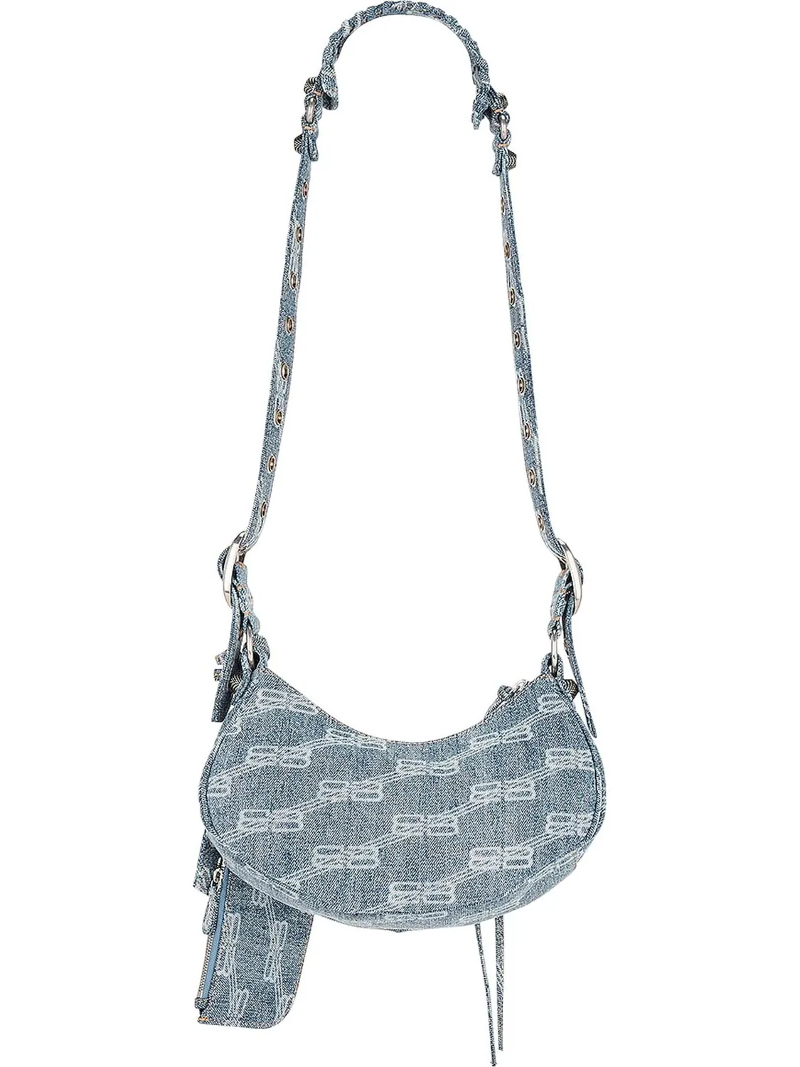 Сумка женская кросс-боди Balenciaga Le Cagole XS Blue — изображение 2 из 3, синий