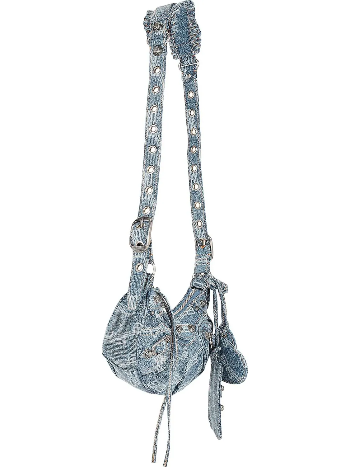 Сумка женская кросс-боди Balenciaga Le Cagole XS Blue — изображение 3 из 3, синий