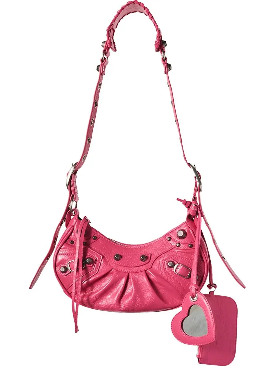 Сумка женская кросс-боди Balenciaga Le Cagole XS Pink — изображение 1 из 1, розовый