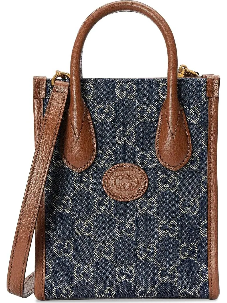 Сумка женская тоут Gucci Interlocking G — изображение 1 из 2, синий
