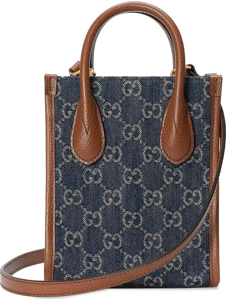 Сумка женская тоут Gucci Interlocking G — изображение 2 из 2, синий