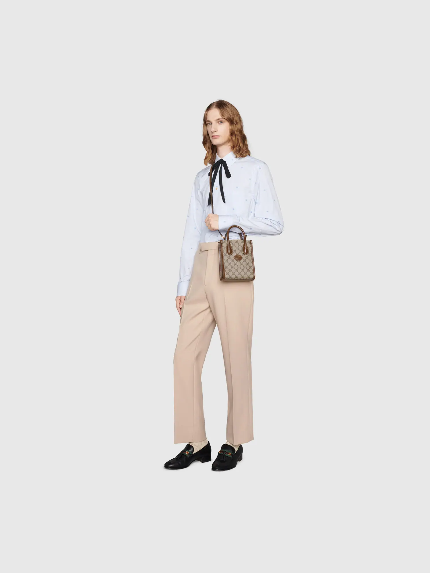 Сумка унисекс тоут 100 % кожа Gucci Interlocking G — 11