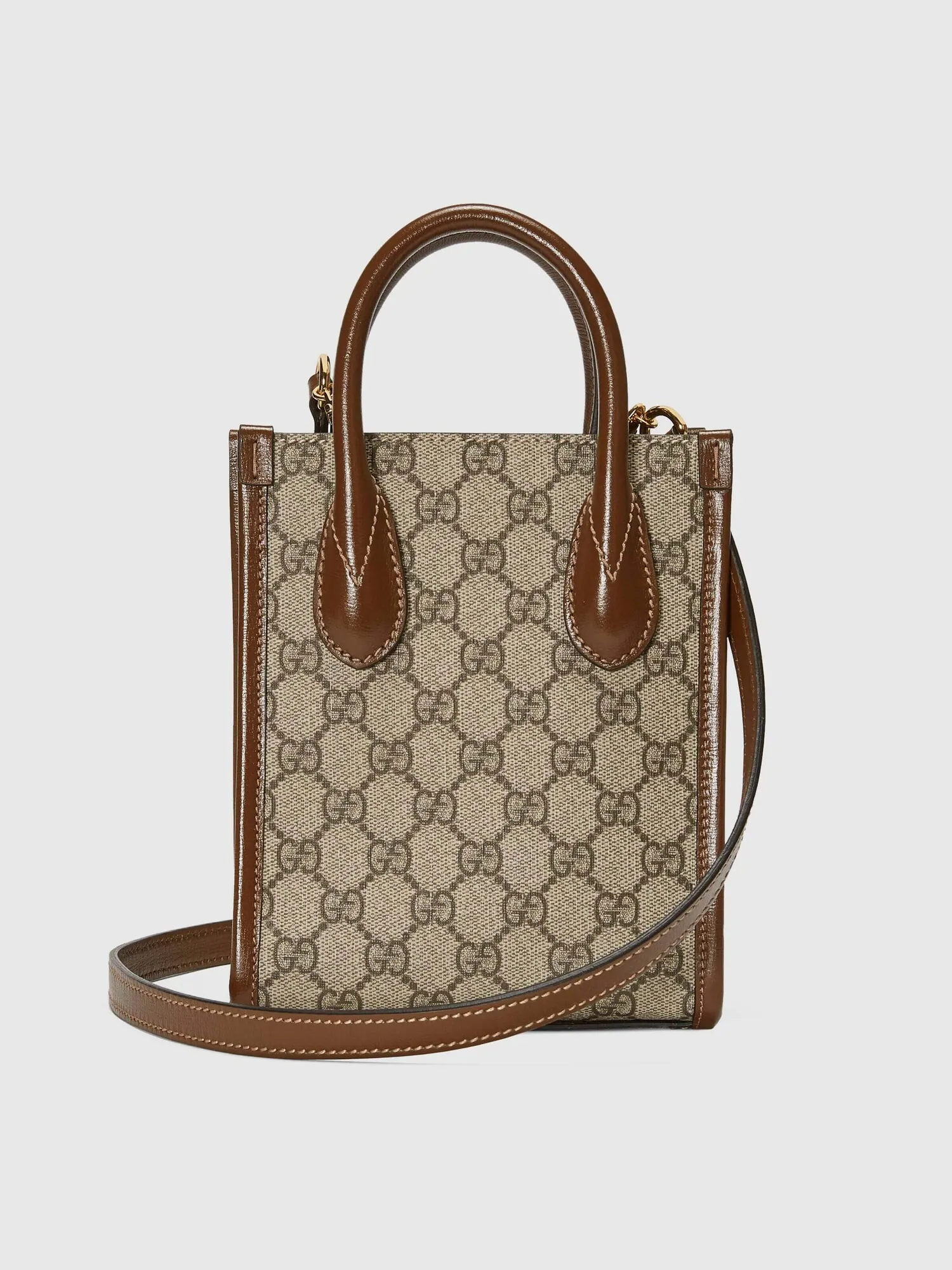 Сумка унисекс тоут 100 % кожа Gucci Interlocking G — 3
