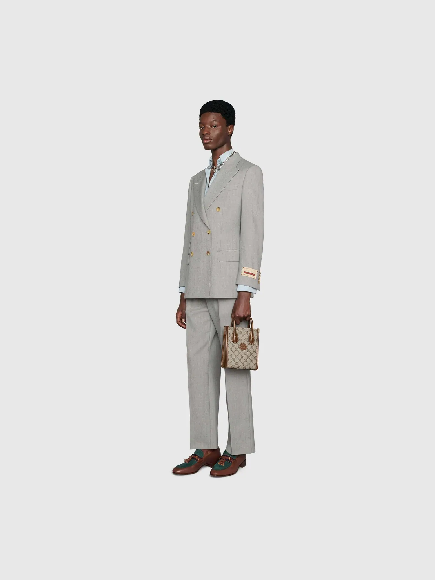 Сумка унисекс тоут 100 % кожа Gucci Interlocking G — 9