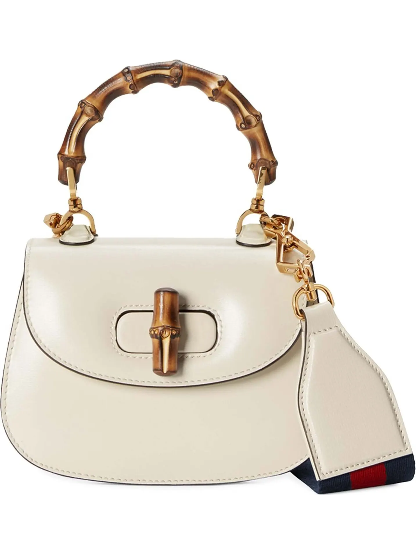 Сумка женская тоут Gucci Bamboo 1947 — изображение 1 из 1, белый
