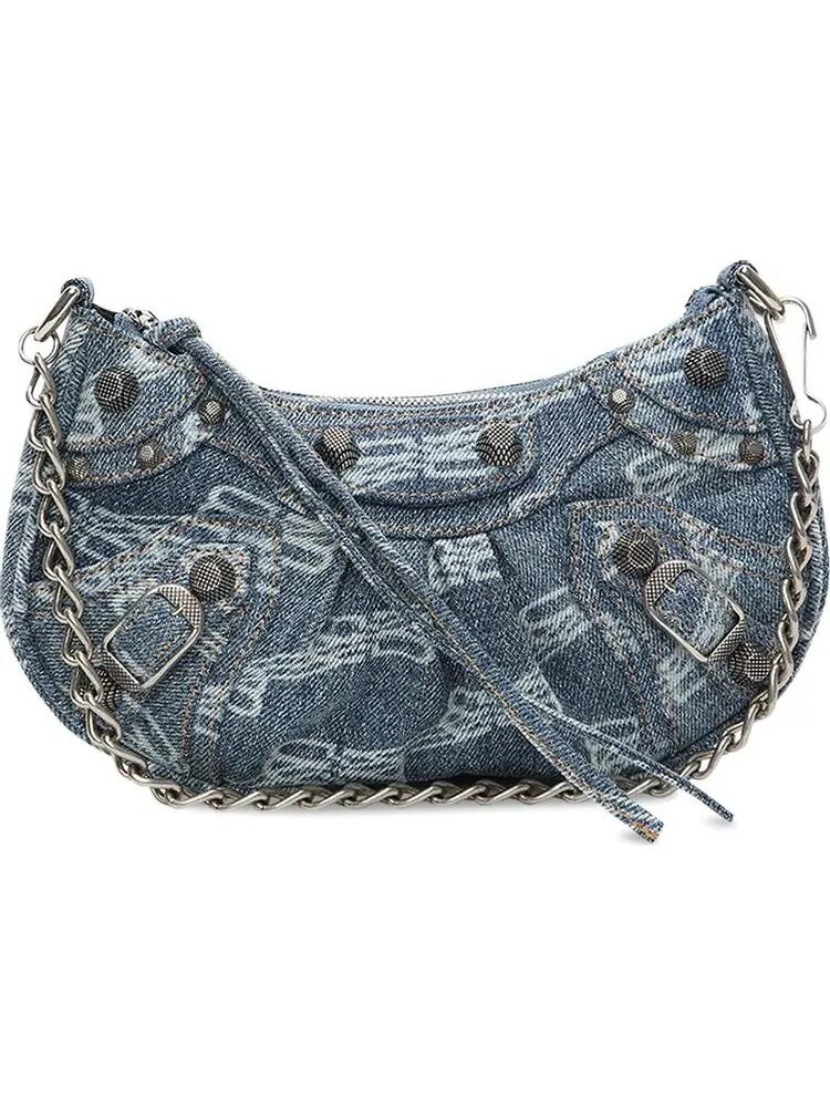 Сумка мини top-handle Balenciaga Le Cagole Blue — 1