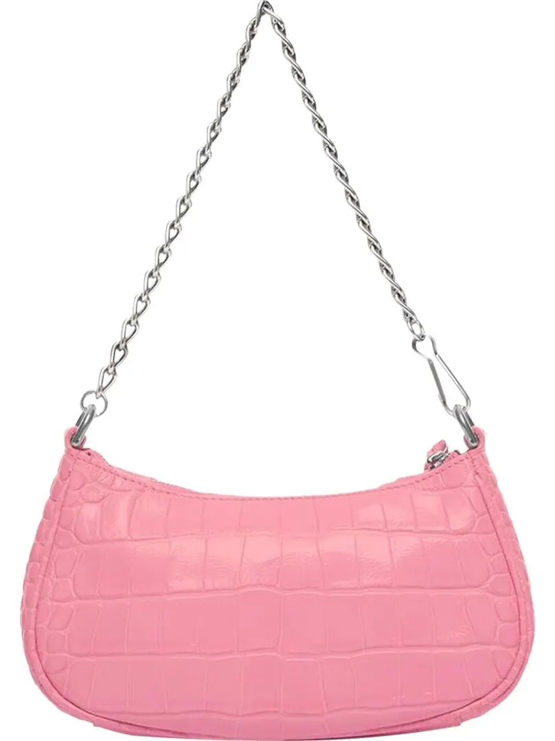 Сумка женская мини кросс-боди Balenciaga Le Cagole Chain Sweet Pink — изображение 2 из 2, розовый