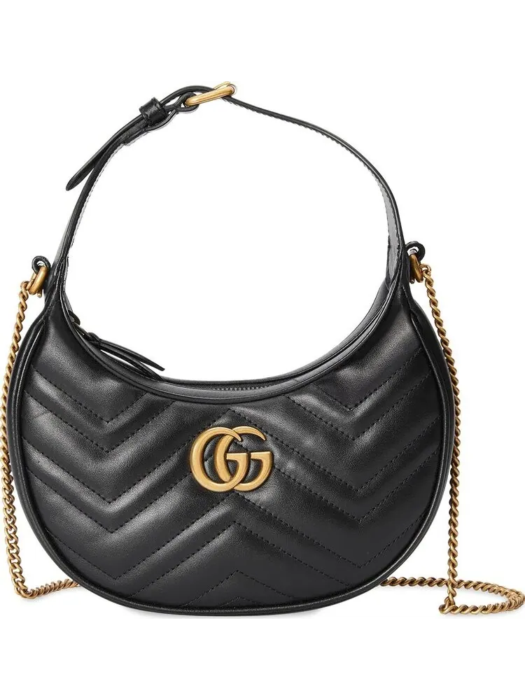 Сумка женская мини top-handle кожа Gucci GG Marmont — 3