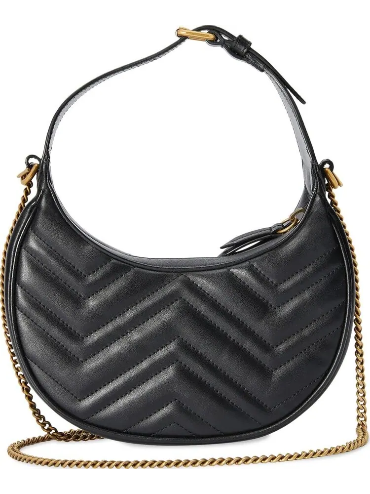 Сумка женская мини top-handle кожа Gucci GG Marmont — 4