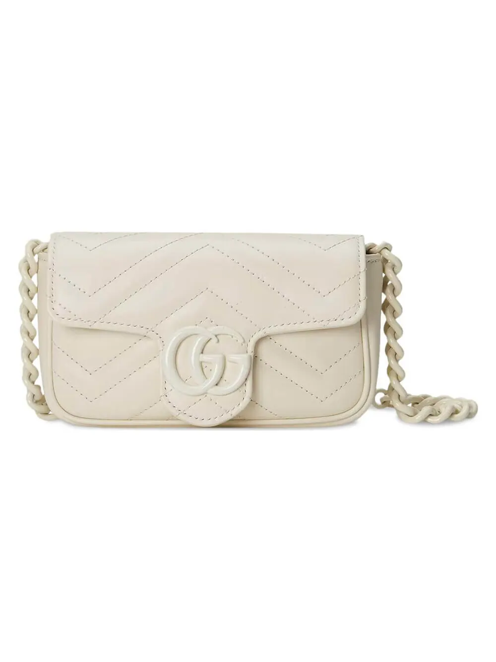 Сумка женская поясная Gucci GG Marmont — изображение 1 из 10, белый